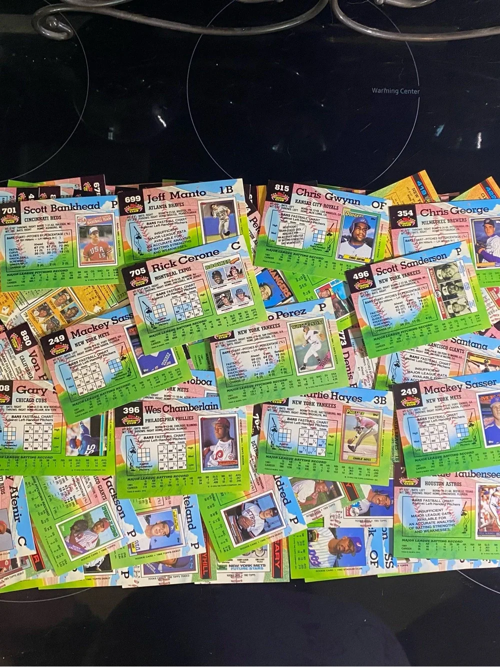 1991 - 1992 Topps 100 Stadium Club Baseball Cards